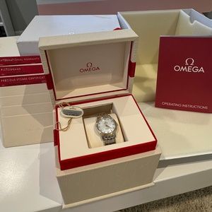 Used Omega De Ville Prestige Diamond 18k/Stainless Steel Watch Unisex